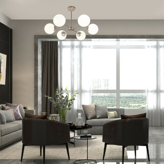 Люстра ESCADA 2110/6P E14*40W Satin nickel