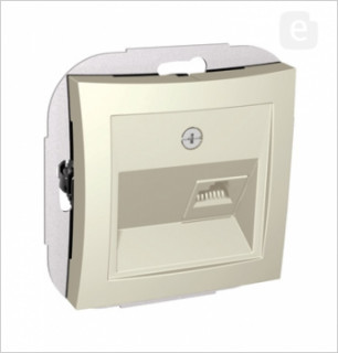 Розетка телефонная  RJ11  WDE000281, крем (уп.10)