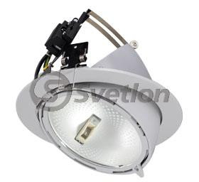 Светильник круг.под мет-гал.лампу  220V  MH111 70W  Rx7s  White (h190/d235)