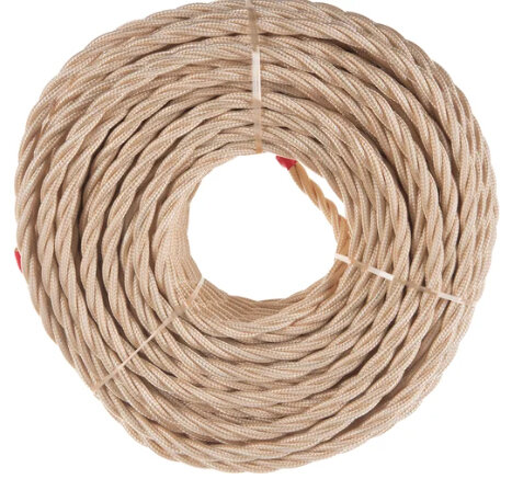 Провод BIRONI витой  3*2,5 песочное золото