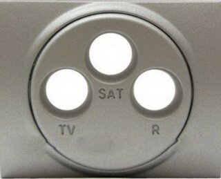 Legrand Galea Life Накладка TV-FM-SAT розетки алюминий 771373