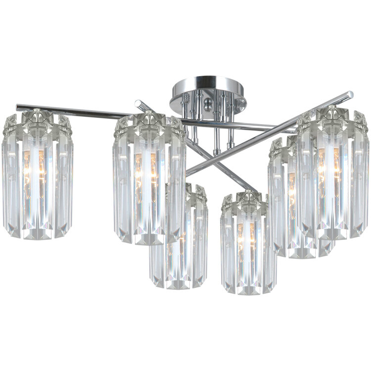 Люстра SNEHA (ILLUMICO) IL3566-6CSQ-24 CR LYRA