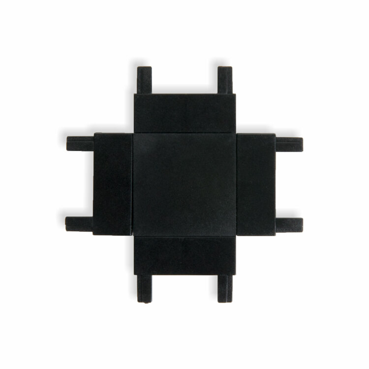 Flat Magnetic Четырёхсторонний соединитель для накладного шинопровода (чёрный) Elektrostandard 85003/00