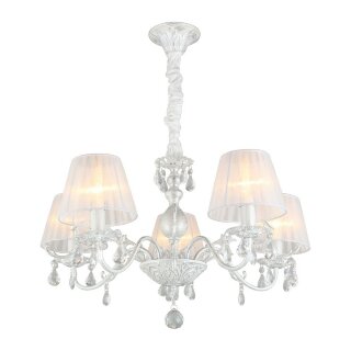 Люстра  AURA  S7789-5 E14 WT+WT