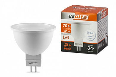 Лампа WOLTA Led 25WMR16-220-5W GU5.3 6500K (653) (Уценка)