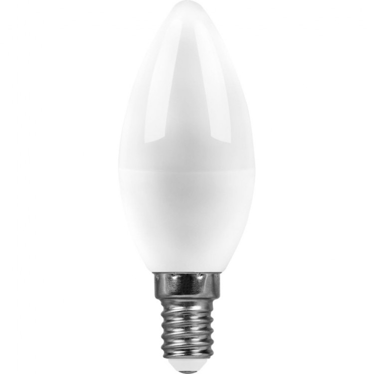 Лампа светодиодная, 7W 230V E14 2700K, С37,SBC3707 (059)