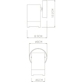 Светильник настенный ARTELAMP A3503AL-1BK IP44