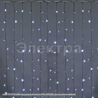 Занавес светодиодный 2*6м, 1000LED, A-950 W/W FLASH провод темно-зеленый
