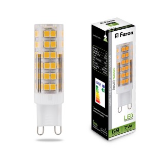 Лампа светодиодная Feron LB-433 G9 7W 175-265V 4000K (477)