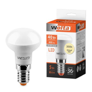 Лампа WOLTA Led 25Y39R 5W E14 3000K R39 (174) (Уценка)