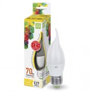 Светодиодная лампа ASD LED-Свеча на ветру-standart 7.5Вт 230В Е27 3000К 675Лм (551)