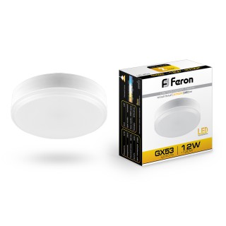 Лампа светодиодная Feron LB-453 (12W) 230V GX53 2700K (043)