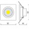 Светодиодный светильник HOROZ HL6701L 5W 6400K 220-240V LED белый
