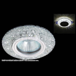 Светильник встраиваемый  SNEHA  51607-9.0-001MN MR16+LED3W WH 6500K