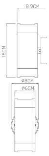 Светильник настенный ARTELAMP A3503AL-2BK IP44