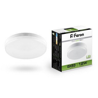 Лампа светодиодная Feron LB-453 (12W) 230V GX53 4000K (045)