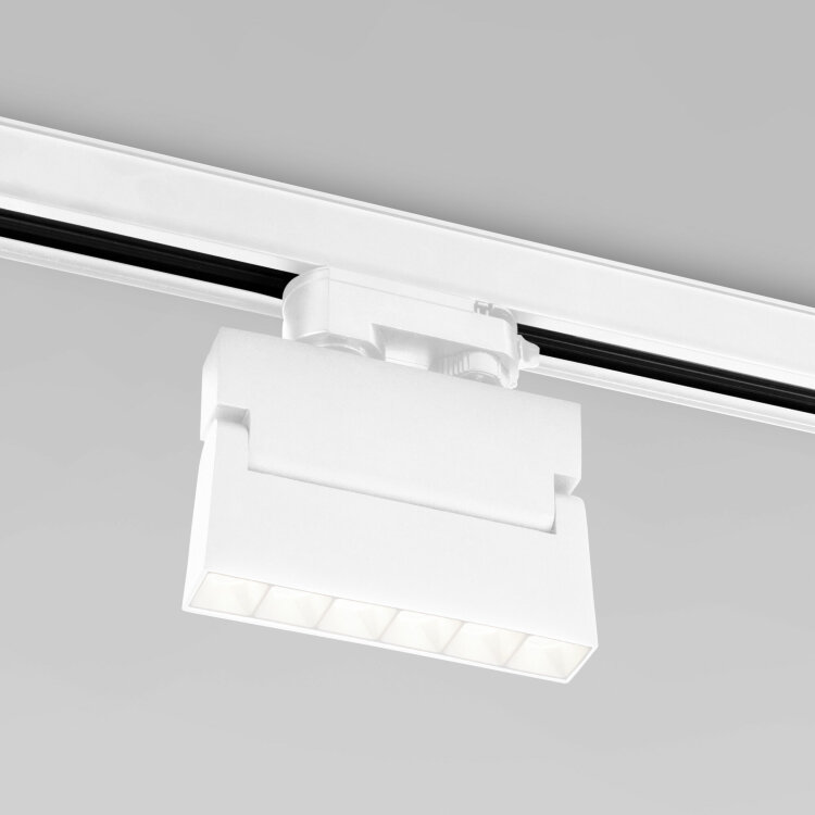 Трековый светодиодный светильник Elektrostandard Garda Белый 10W 4200K (85024/01) трехфазный