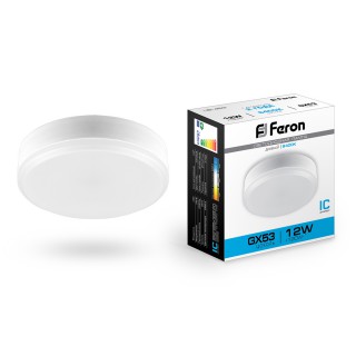 Лампа светодиодная Feron LB-453 (12W) 230V GX53 6400K (219)