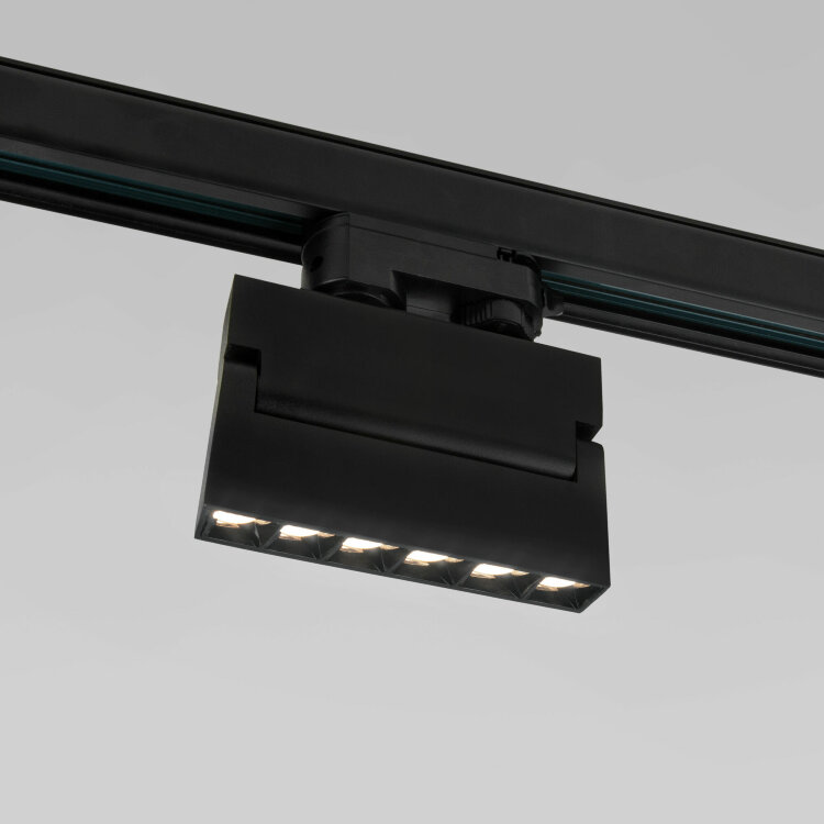 Трековый светодиодный светильник Elektrostandard Garda Черный 10W 4200K (85024/01) трехфазный