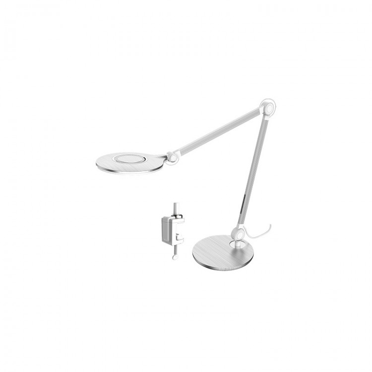 Наст. лампа TL-407 (S, серебро, светодиод.светильник на струбцине+подставка, 10Вт)