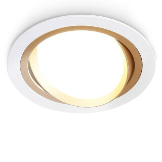 Светильник встраиваемый TN51912 WH/GD белый/золото GX53 max 12W D115*23
