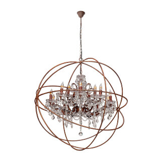 Подвесная люстра LOFT IT Foucaults orb crystal LOFT1897/15