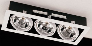 Светильник встраиваемый SR 3*AR111 100W  IL.0006.0103