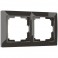 Werkel Basic Рамка 2 поста W0022007 (WL03-Frame-02) серо-коричневый, basic