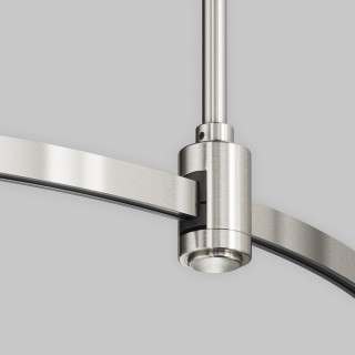 Шинопровод круглый из полукругов 1200мм Flarity платина TRX154-2SR-D1200-PT