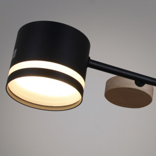 Люстра  SNEHA  68730-0.3-10 GX53 BK+WOOD