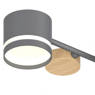 Люстра  SNEHA  68730-0.3-10 GX53 GREY+WOOD