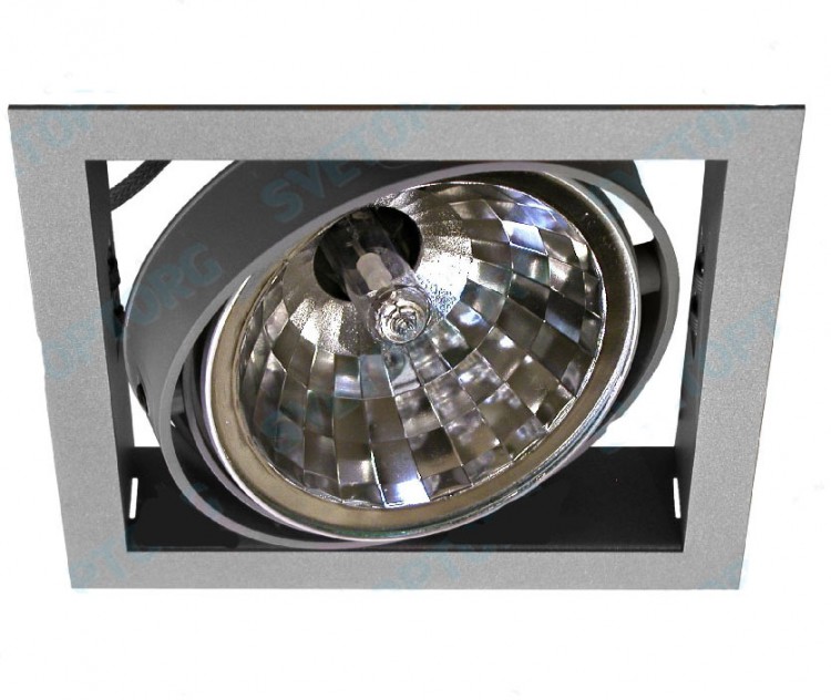 Светильник NORM SINGLE E 70T HCI NDL WFLfg silver (с ЭПРА, с лампой) Lival