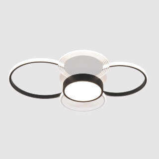 Люстра Linvel MS 1181/5 Кампо 120W белый/черный  3000-6000К 4563Lm