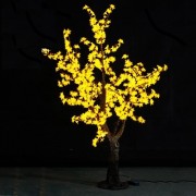 Дерево Сакура 1,5м 384 желтых диодов с керамическим стволом