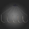 Светильник подвесной ST-Luce Черный LED 1*68W 3000K SL6202.413.01