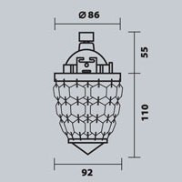 Светильник Swarovski  3.150.368  MR16 зол.