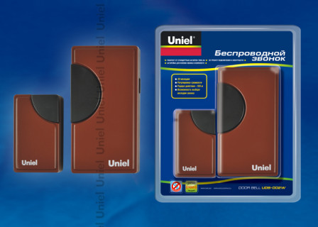 Звонок беспроводной UNIEL UDB-002W-R1T1-32S-100M-RD красный