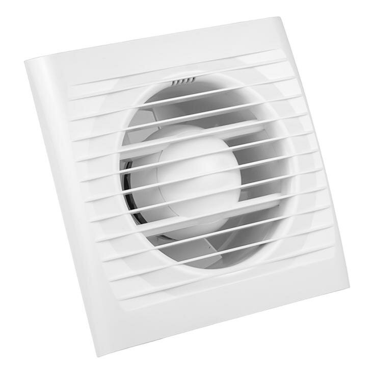 Вентилятор вытяжной осевой 100мм бел.с вытяжным клапаном Tokov Electric TKE-VVO-100-OK