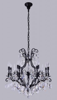 Люстра Crystal Lux MAGNIFICO SP13 BLACK/TRANSPARENT 2310/313