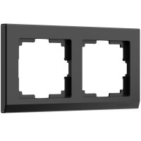 Рамка Werkel 2 поста W0021808 (WL04-Frame-02-black) черный