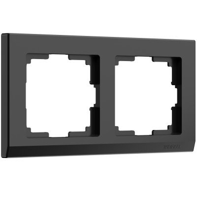 Werkel Stark Рамка 2 поста Черный W0021808 (WL04-Frame-02-black)