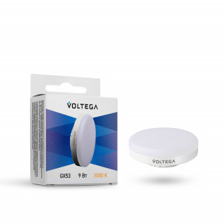 Лампа светод. Voltega Simple GX53 9Вт 3000K 180°