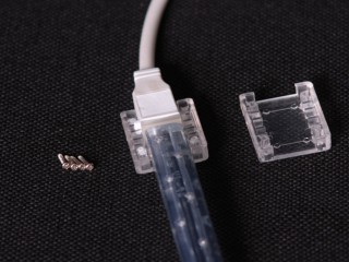 Силовой коннектор для 3-х жильн. прямоуг. LED дюралайта Flat