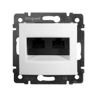 Розетка LEGRAND комп (RJ45) 2-ая 5кат. UTP 77423