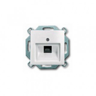 ABB Basic 55 Накладка для розетки  телефонной/компьютерной Белый 2CKA001753A0096 (1753-0-0096)