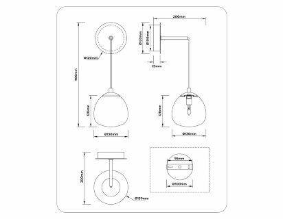 Бра Ambrella Light High Light Modern LH51005