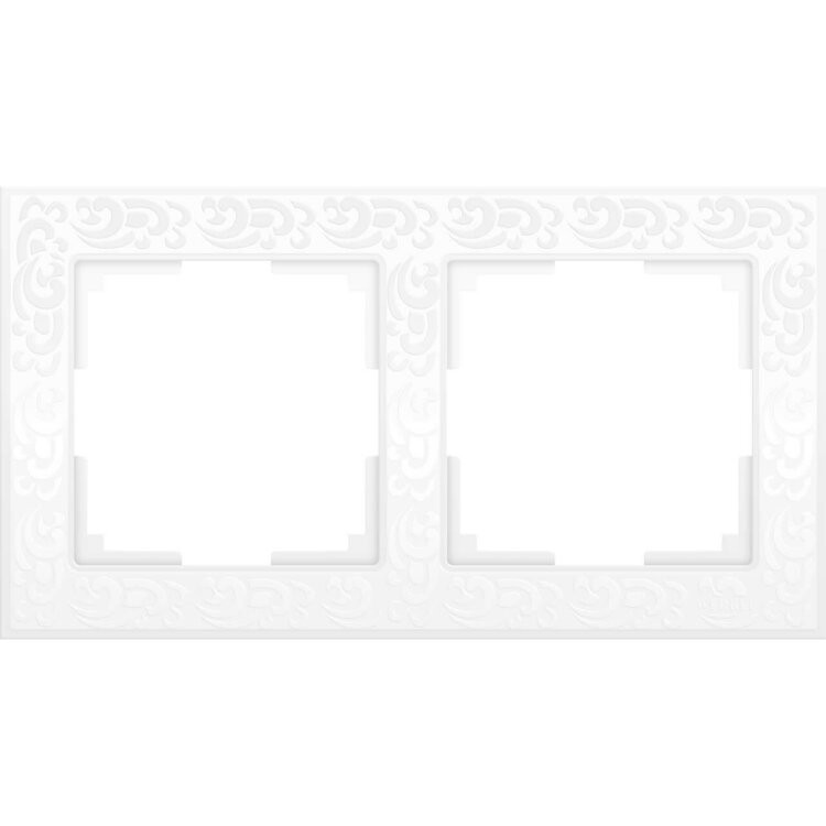 Werkel Floc Рамка 2 поста Белый WL05-Frame-02-white