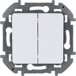 Legrand INSPIRIA Белый Выключатель 2-кл.  673620 ст.
