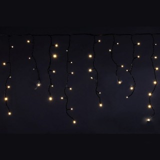 Бахрома светод. 3*0,6м (140LED) A-012AR WW провод черный, тепло-белая, влагозащ.