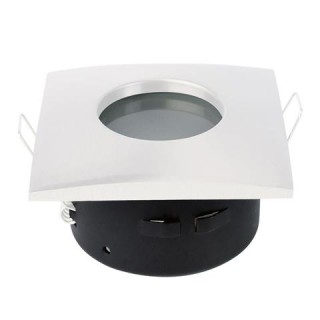 Светодиодный встраиваемый светильник HOROZ GU5.3 220-240V IP65 квад. белый